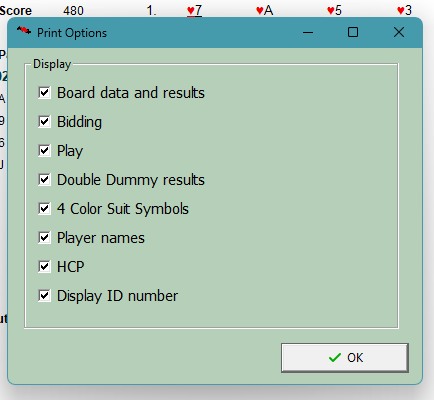 Print Options